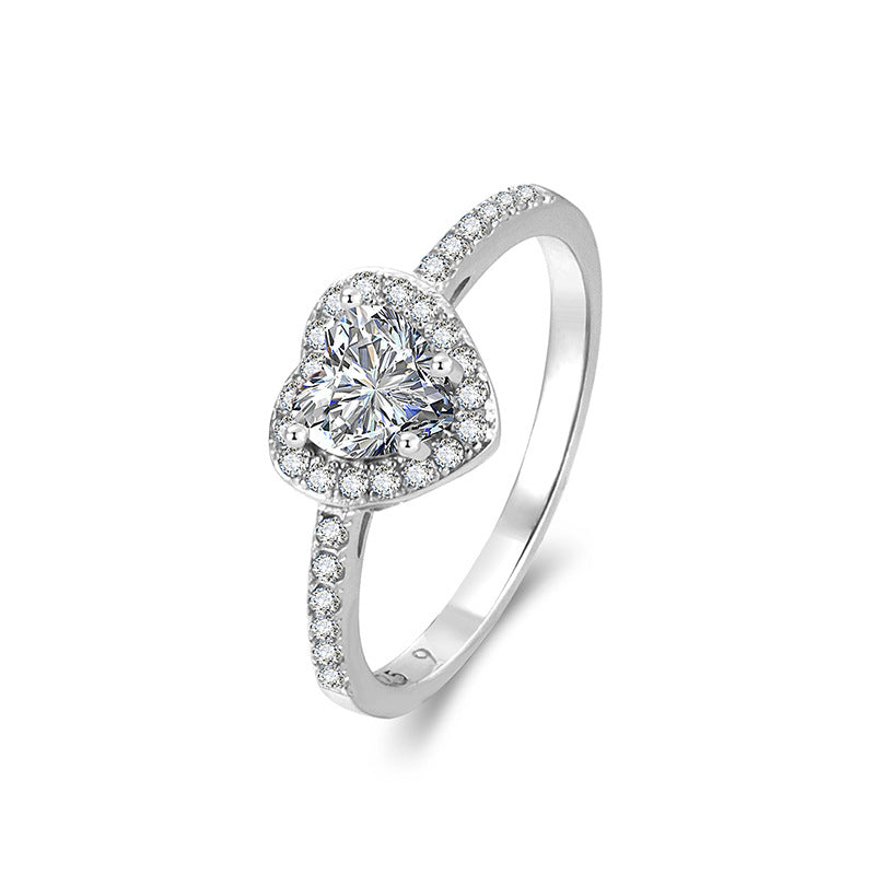 Hot Light Luxury High-grade Lovely Diamond Ring
