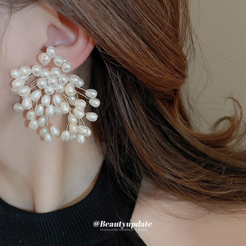 Elegant Graceful High Sense Ear French Retro Earrings