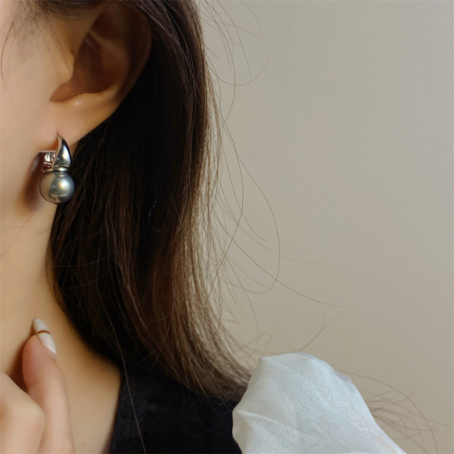 Women's Gold Style Retro Pearl Clip Trendy Light Luxury Simplicity Elegant Rings