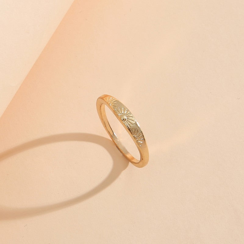 Casual Classy Women's Grid Sunshine Engagement Rings