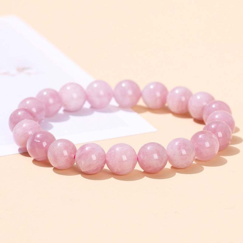 Women's Natural Jelly Horse Pink Crystal For Bracelets