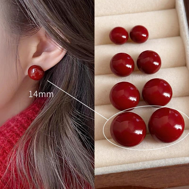 Women's Bean Pearl For Retro Style Elegant Earrings