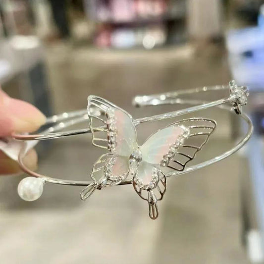 Butterfly Pearl Temperament Entry Lux Niche Advanced Bracelets
