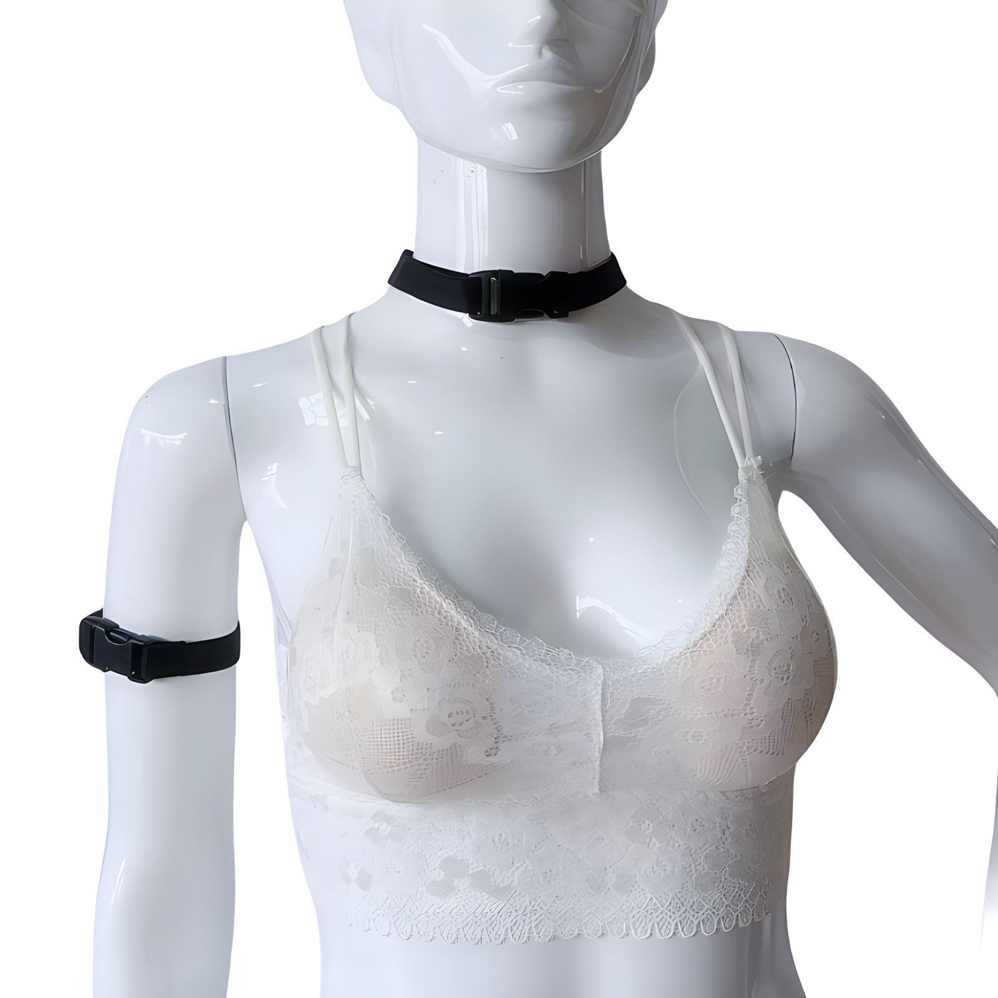 Women's & Men's Stretch Hand Strap Armband Arm Guard With Collar Adjustable Bracelet