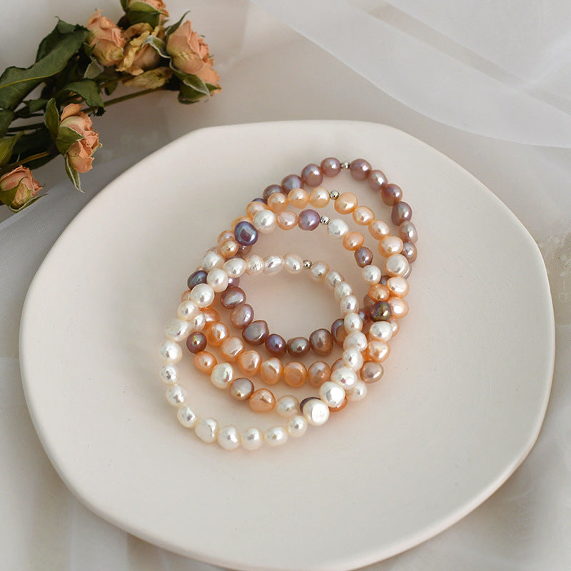 Women's Baroque Retro Fashion Special Interest Light Luxury Mixed Colorful Jane Bracelet