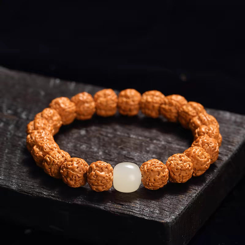 Men's Zodiac King Of Trees Small Bodhi Crafts Beads Single Circle Bracelet