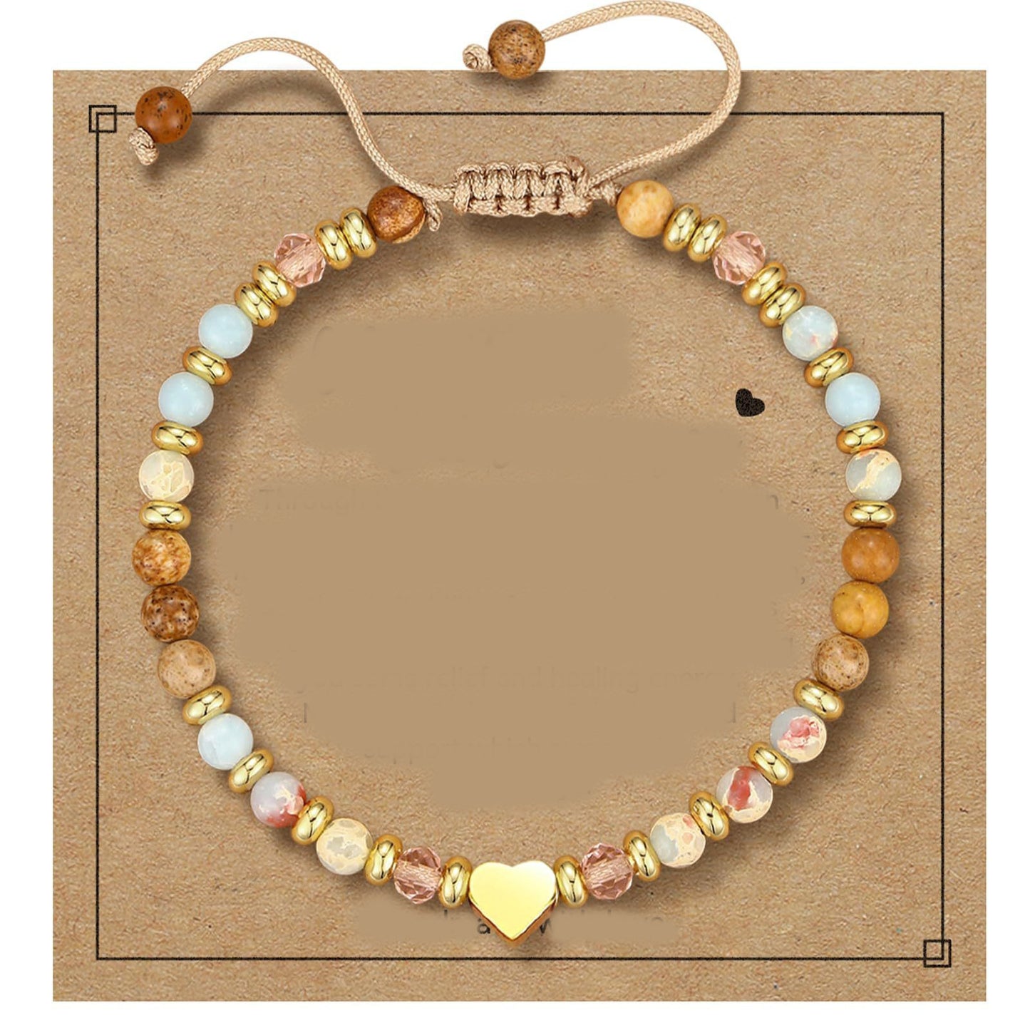 Women's Beaded Stainless Steel Cross Shelf Lobster Bracelet