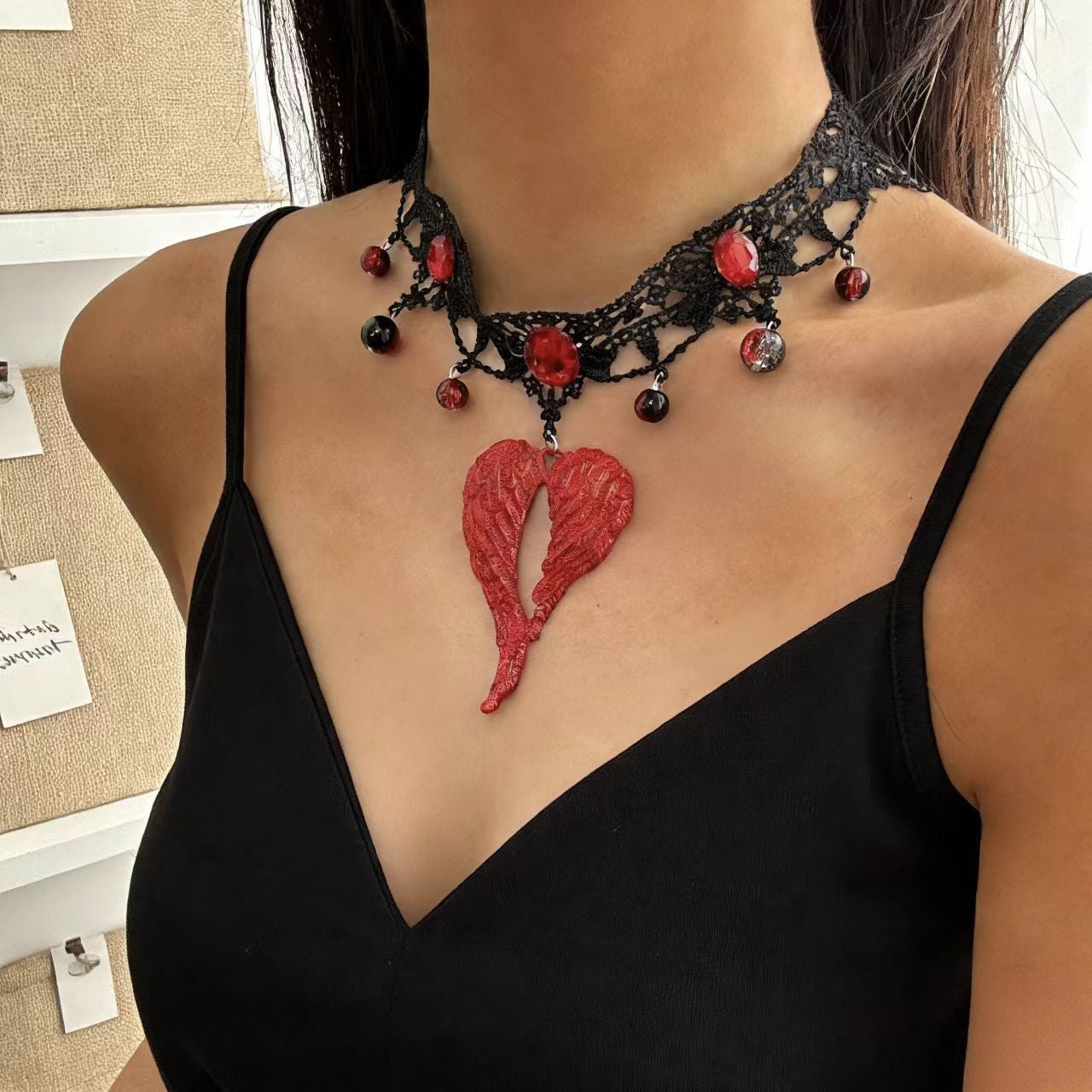 Lace Tassel Clavicle Chain Niche Personality Necklace