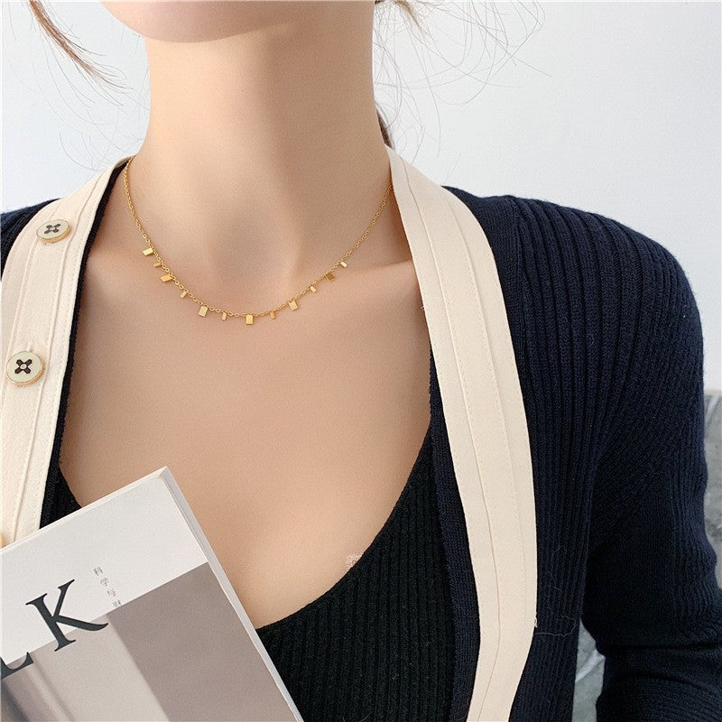 Women's Does Not Fade Temperament Entry Lux Necklaces