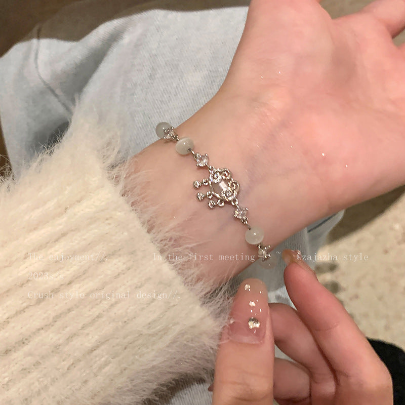 Safety Lock Opal Chinese Style Retro National Bracelet