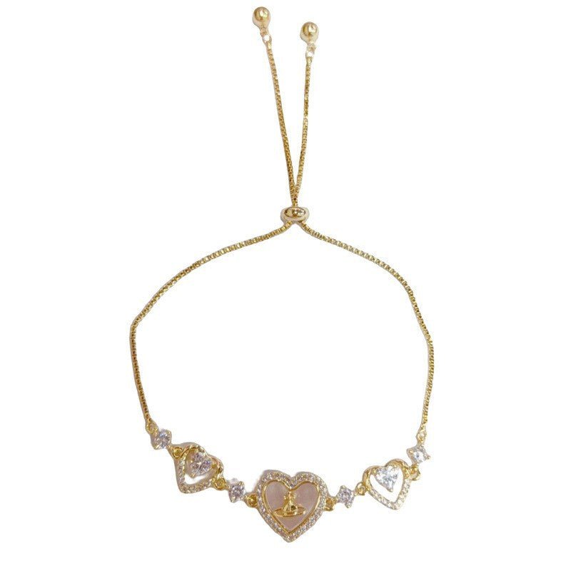 Women's Fashion Unique Personality Trendy Zircon Light Luxury Design Simple Bracelet