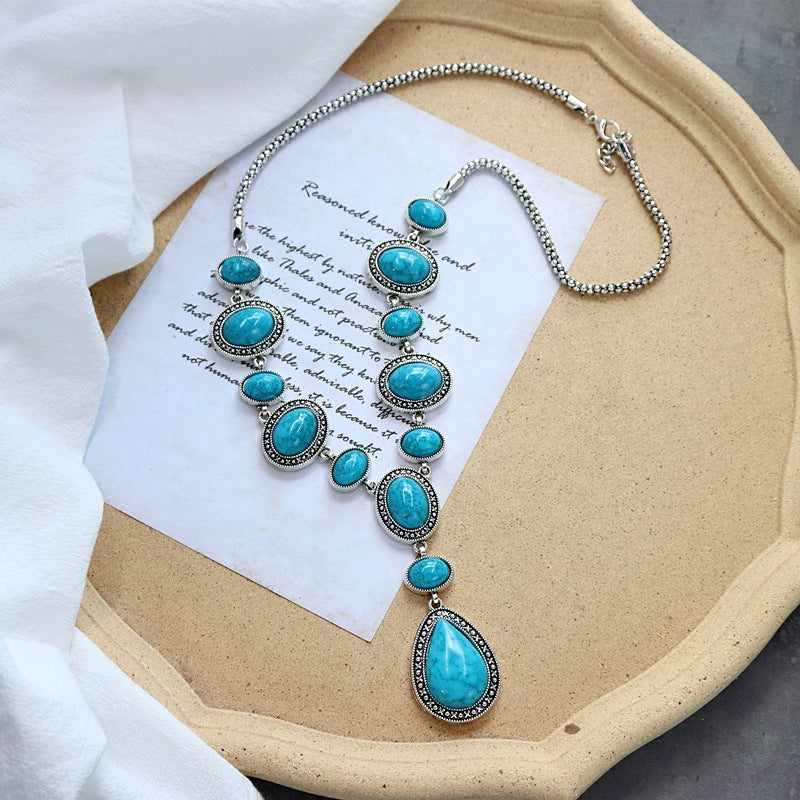 Women's Exaggerated Personalized Elegant Sweater Chain Tibetan Ethnic Necklaces