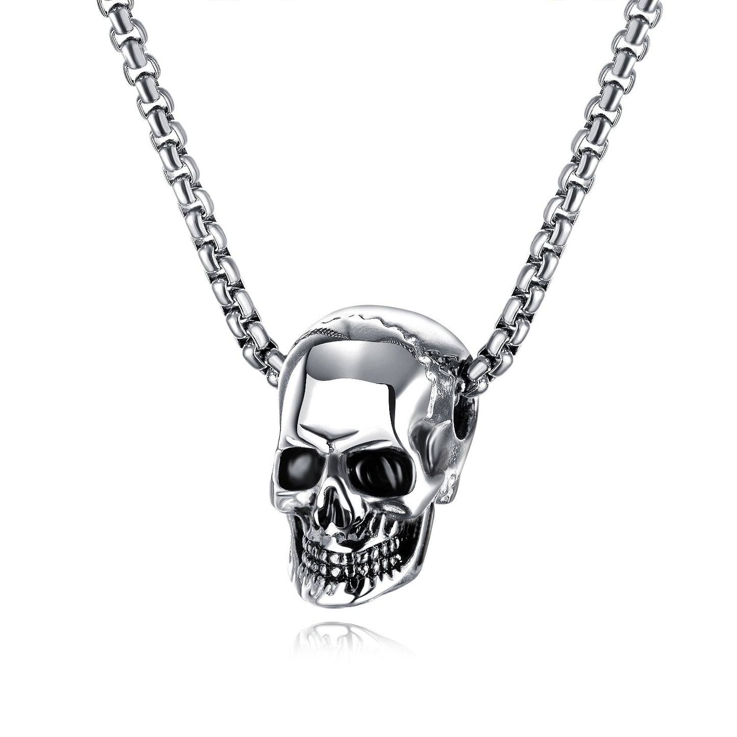 Men's Retro Creative Design Snake-shaped Stainless Steel Personalized Pendants