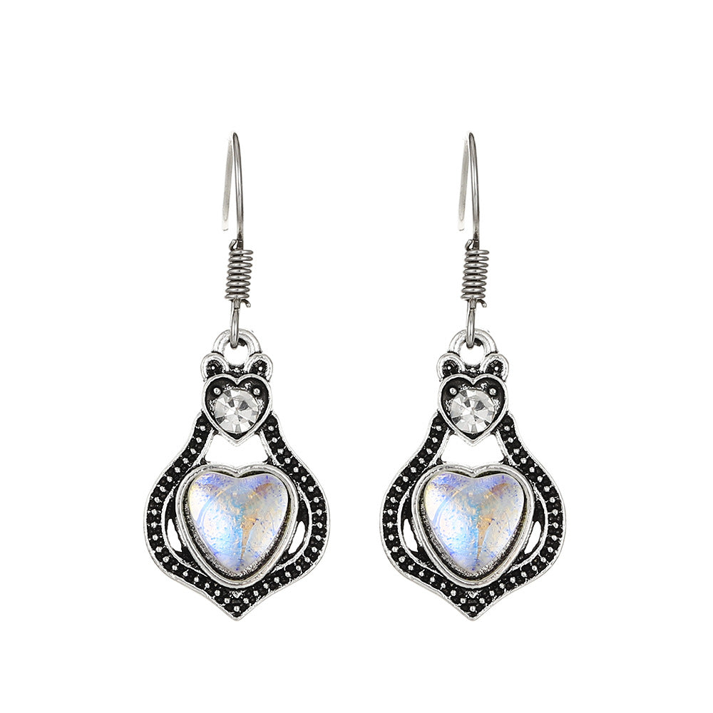 Water Drop Creative Topaz Colorful Gemstone Earrings