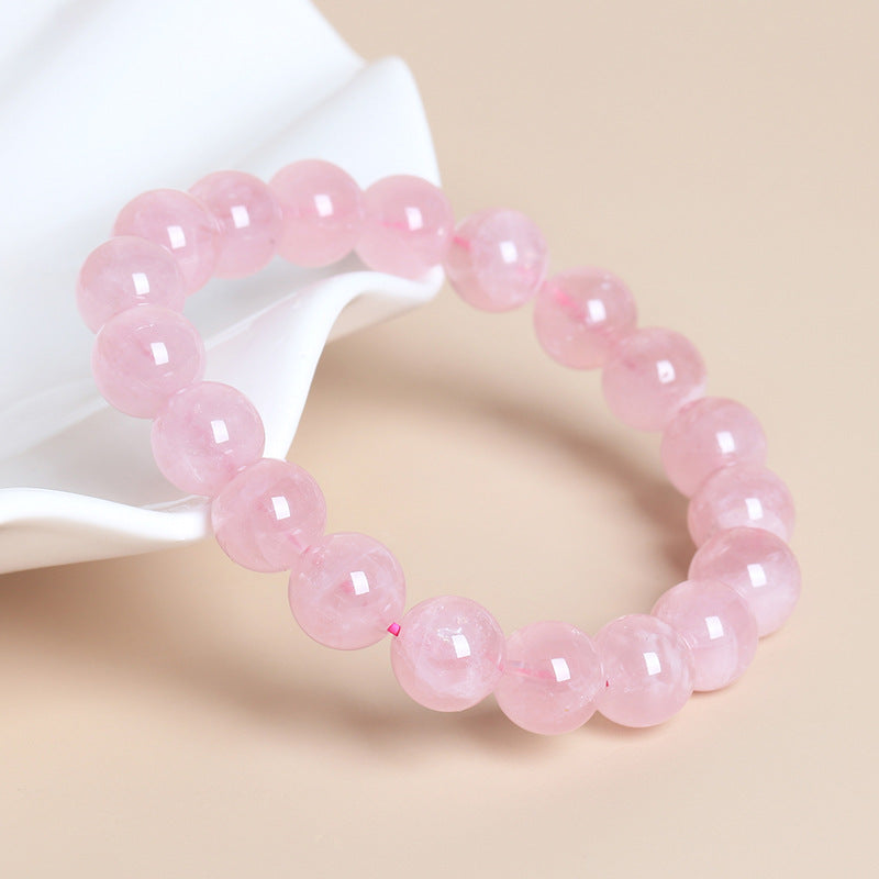 Women's Natural Jelly Horse Pink Crystal For Bracelets