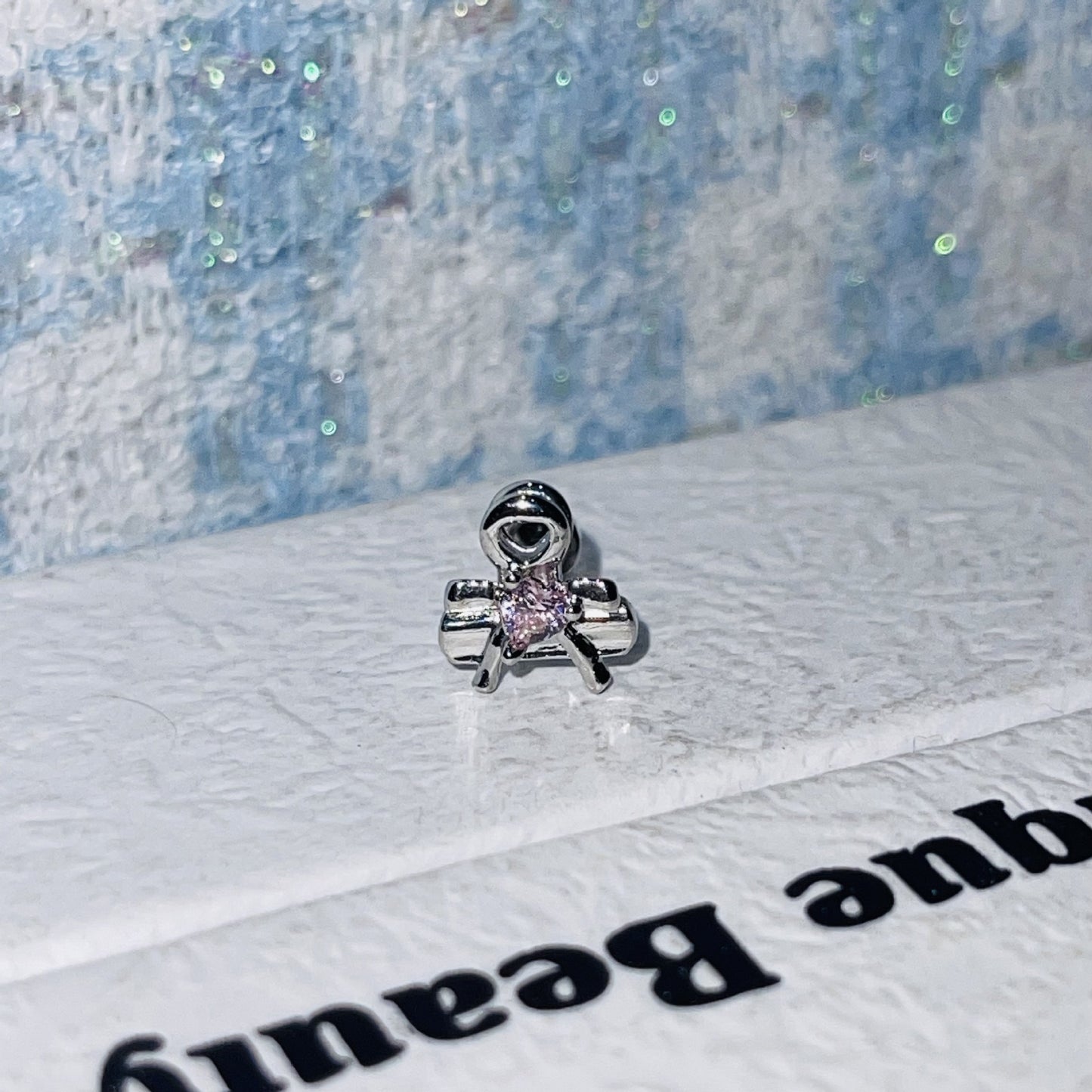 Clip Zircon Ear Bone Female Titanium Earrings