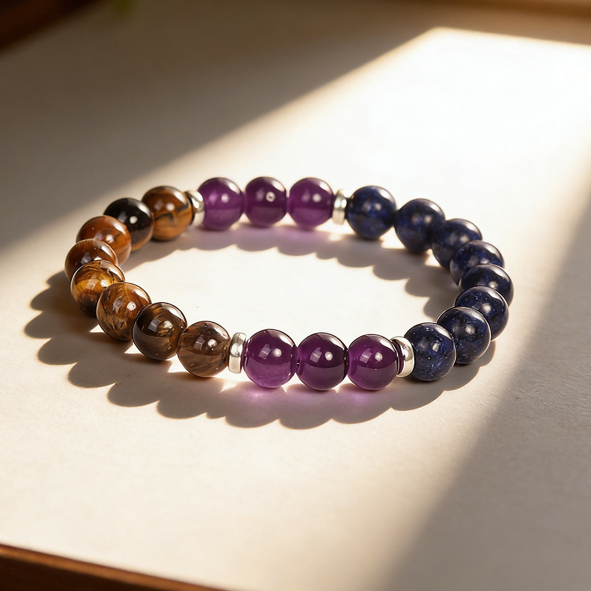 Women's & Men's Eye Lapis Lazuli Protection Unisex Style Anxiety Handmade Mother's Day Bracelet