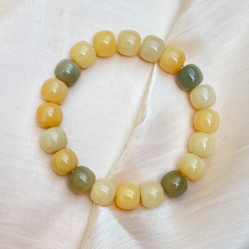 Bodhi Candy Color Single Circle Pliable Temperament High Throw Three Bracelets