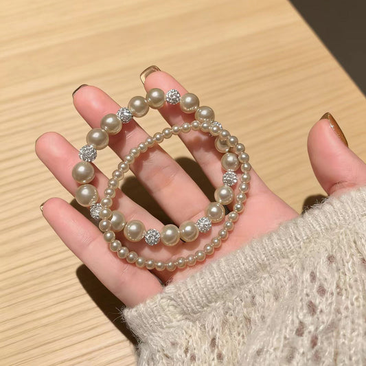 Women's Cream Mocha Mousse Pearl Light Luxury High-grade Temperament Bracelets