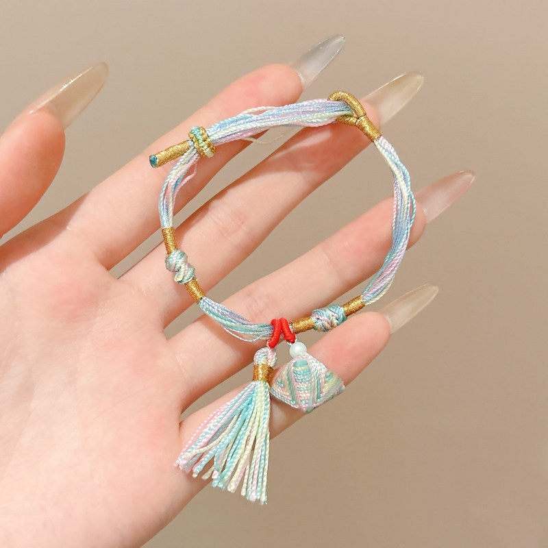 Women's & Men's Colorful Braided Rope Thread Design Simple Bracelet