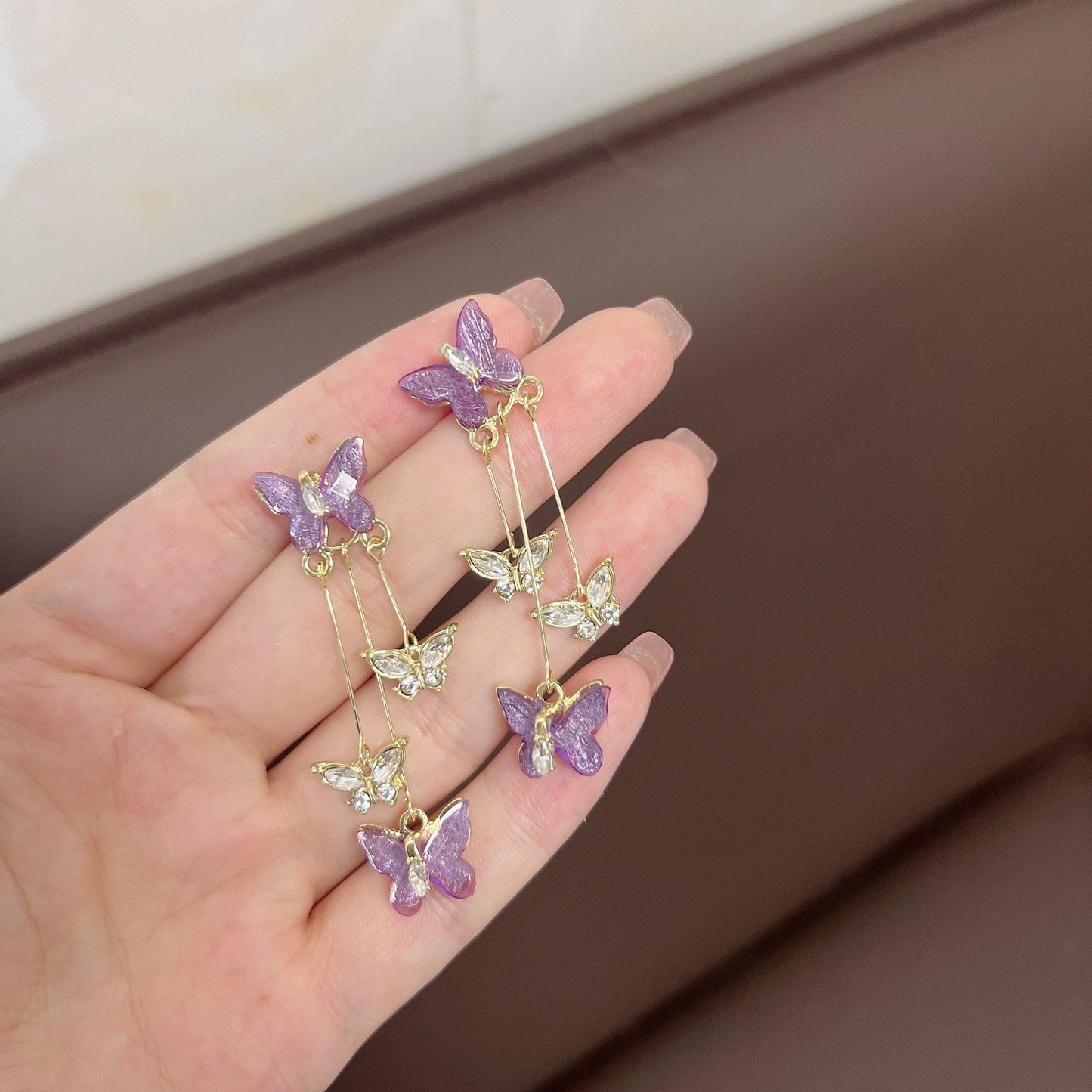 Butterfly Tassel Fashion Personality Affordable Luxury High Earrings
