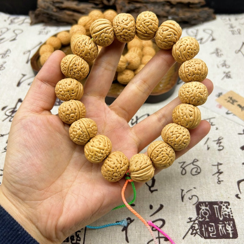 Crafts Peach Pit Single Circle Prayer Bracelet