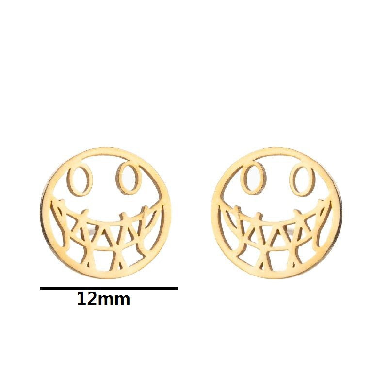 Smiley Face One Week Combination Halloween Earrings