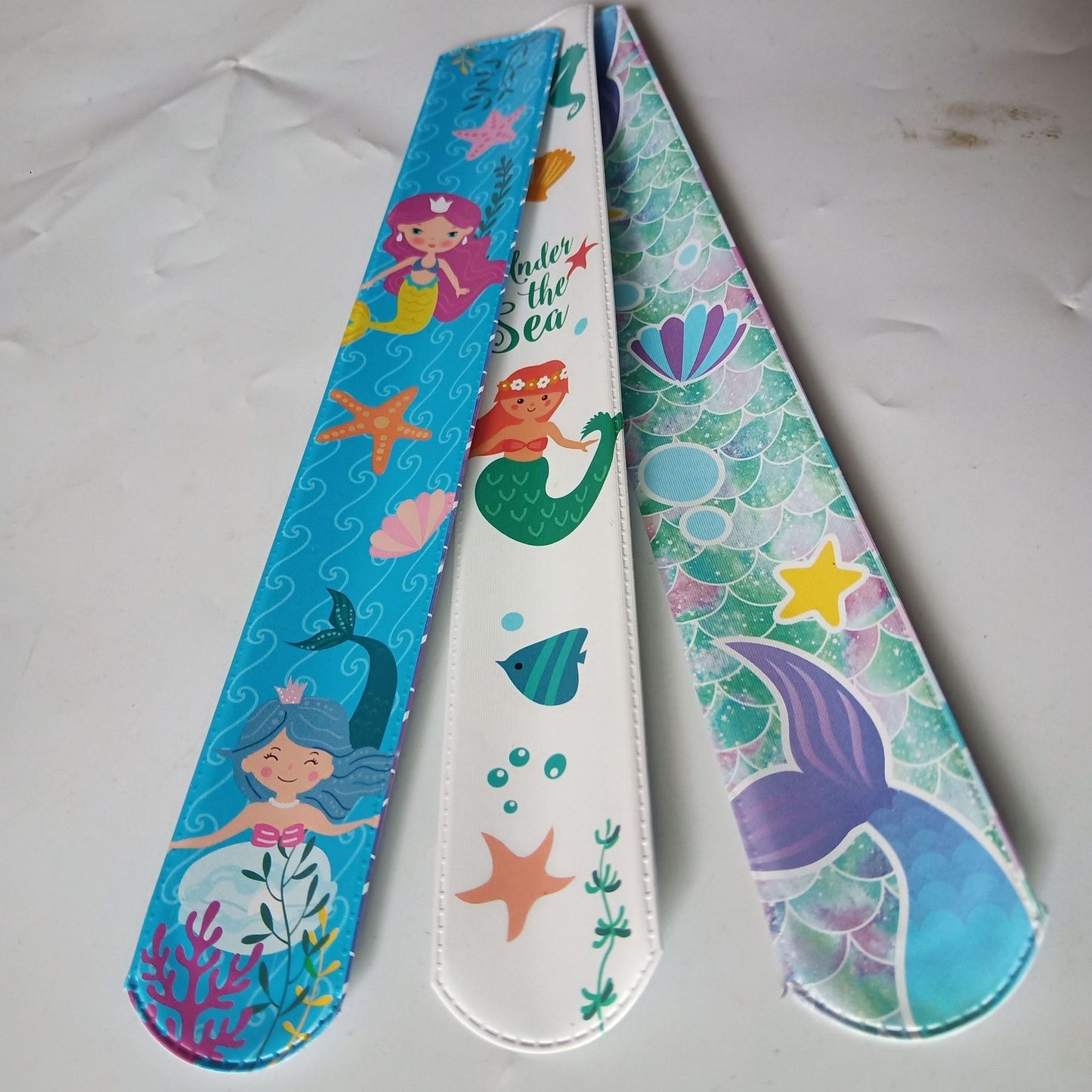 Choose Mermaid Pop Wrist Strap Slap Bracelet