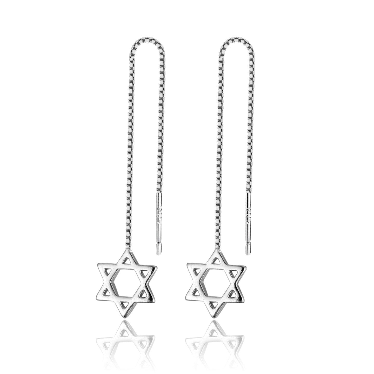 Sterling Sier Beautiful Fashion Personality Long Tassel Earrings