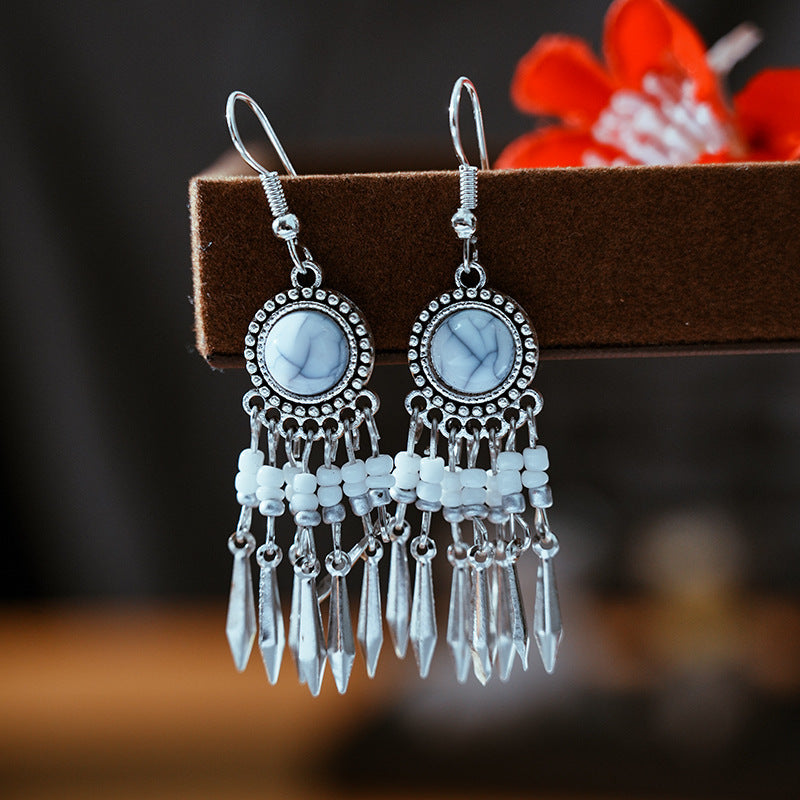 Chinese Style Beaded Personalized Ethnic Bohemian Earrings