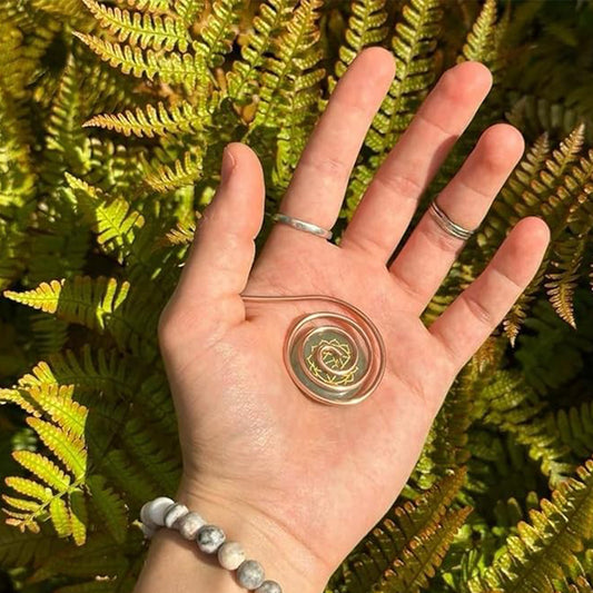Classic Spiral Metal Handmade Circle Palm Bracelet