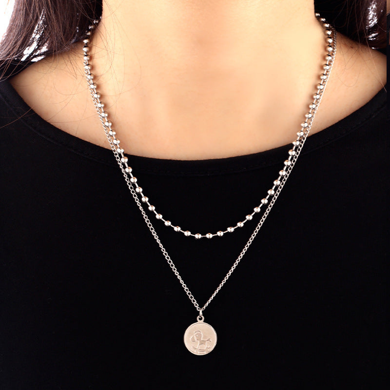 Women's Steel Sweater For Niche Design Trendy Necklaces