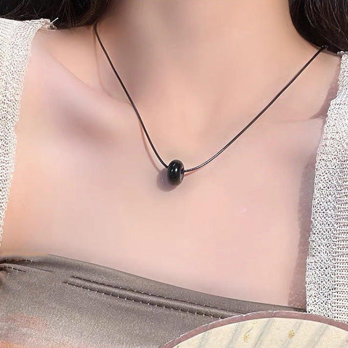 Natural Stone Female Summer Simple Temperamental Necklaces