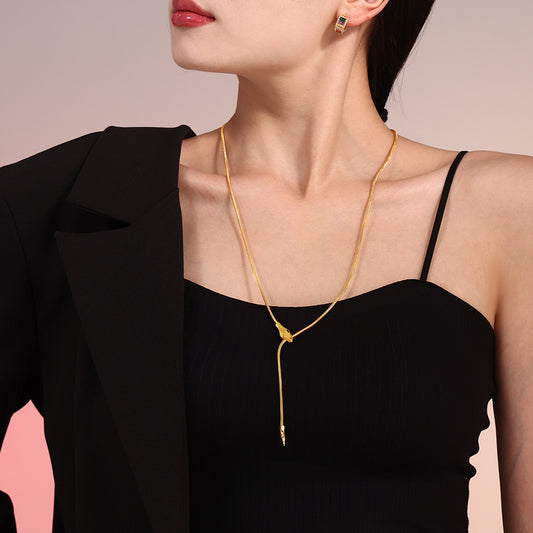 Head Unique Design Cold Style Stainless Steel Long Necklaces