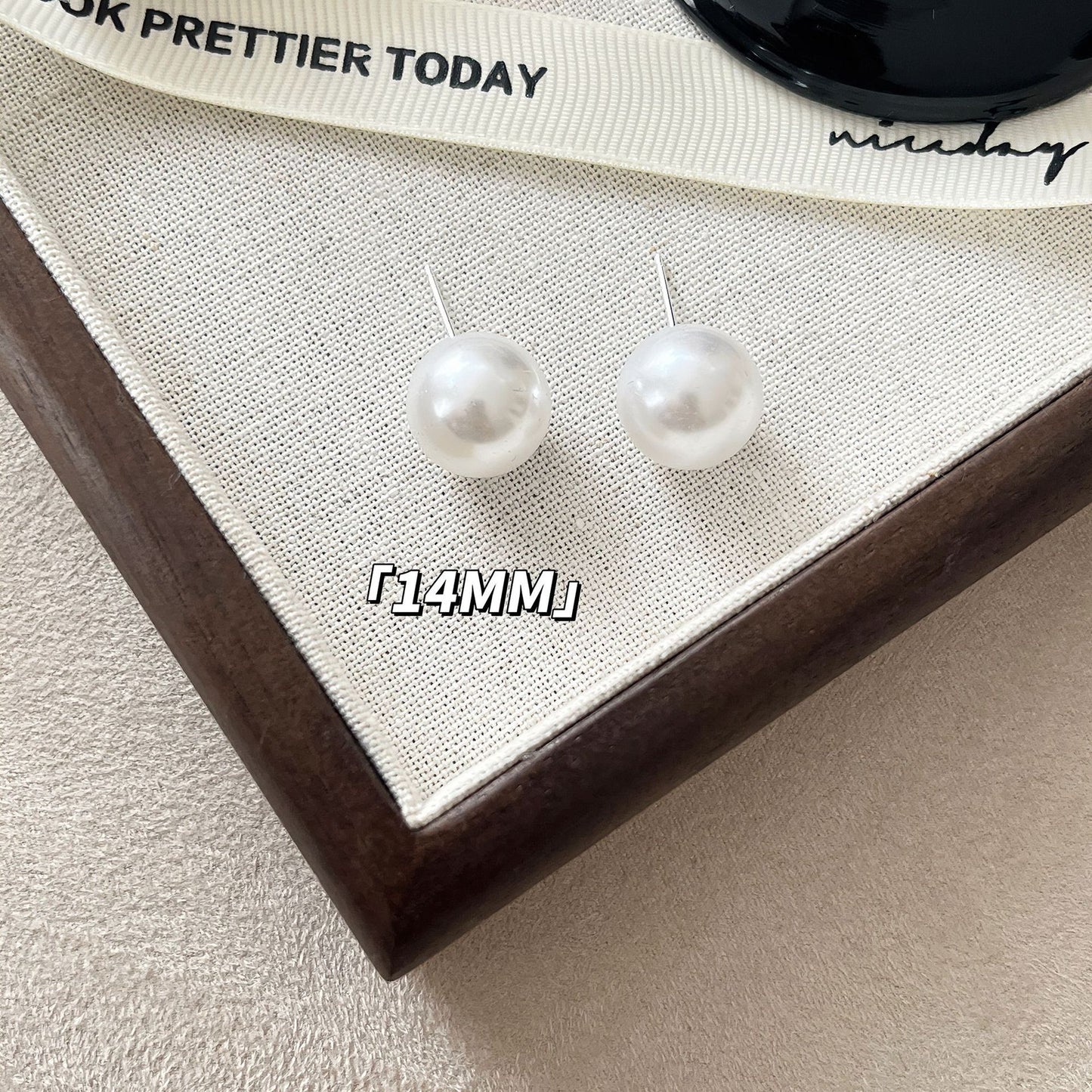 Women's Sier Fashion Minority Simple High-grade Pearl Stud Earrings