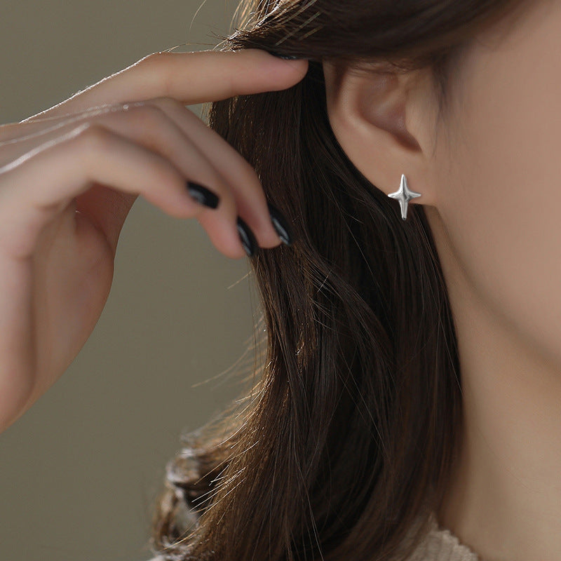 Minimalist Style Asterism Clip Unique Creative Cool Small Star Ear Buckle