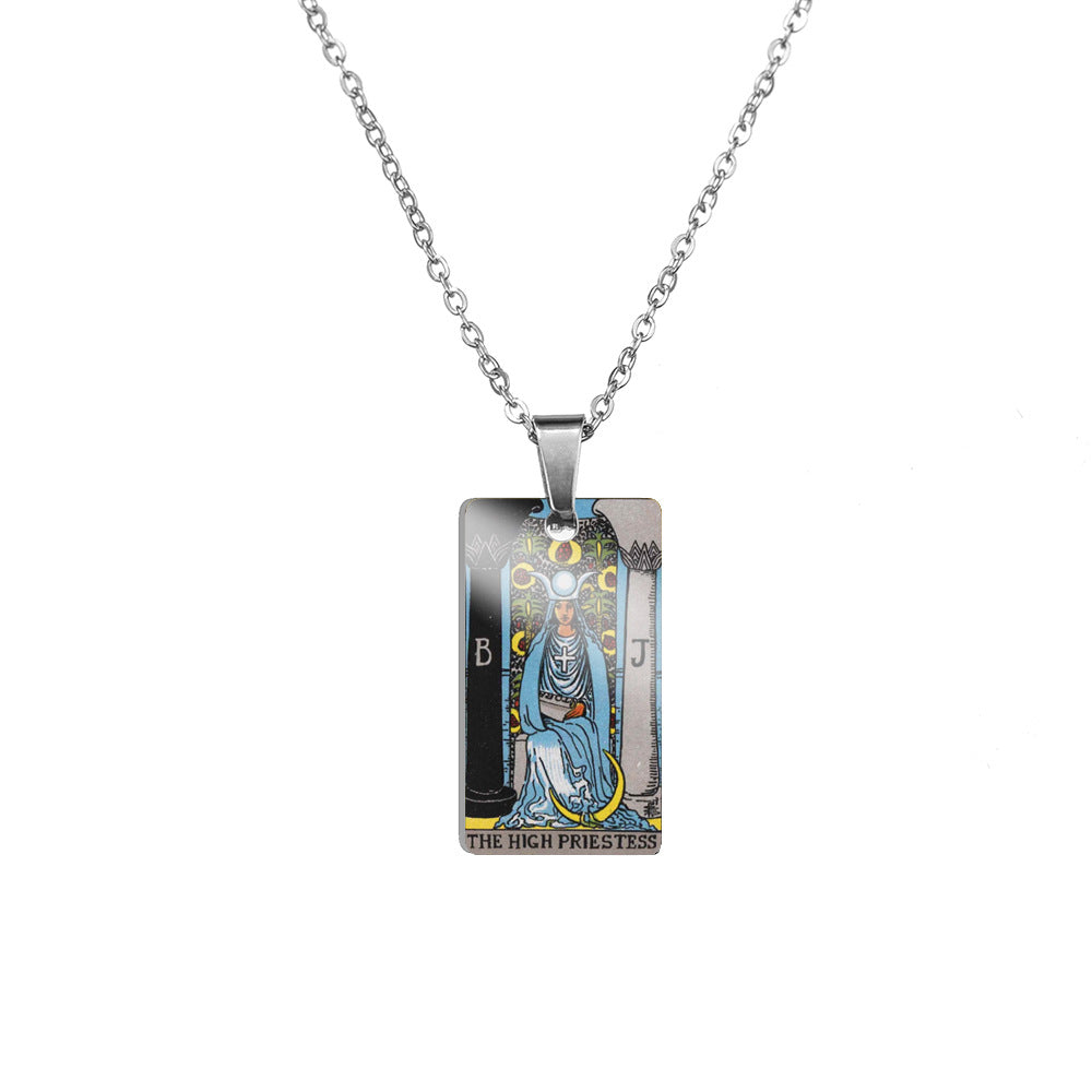 Loop Ornament Waite Big Jewelry Tarot Color Printing Pendants