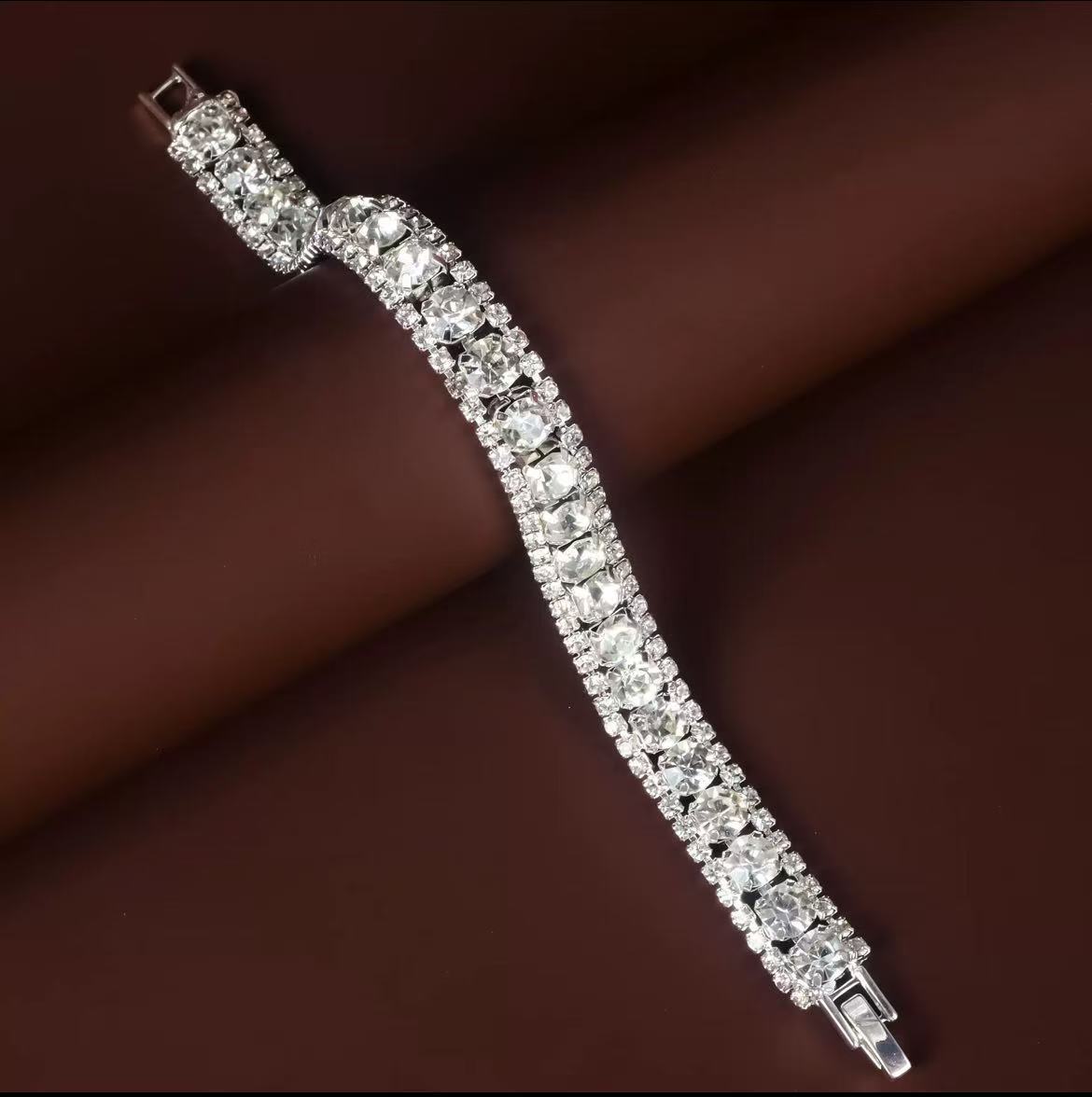 Korean Style Simple Short Rhinestone Ear Two-piece Wave Light Bamboo Pendants