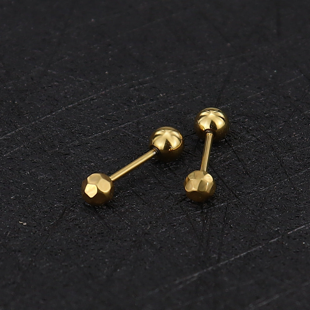 Stainless Steel Ear Bone Nail Mini Piercing Screw Rings