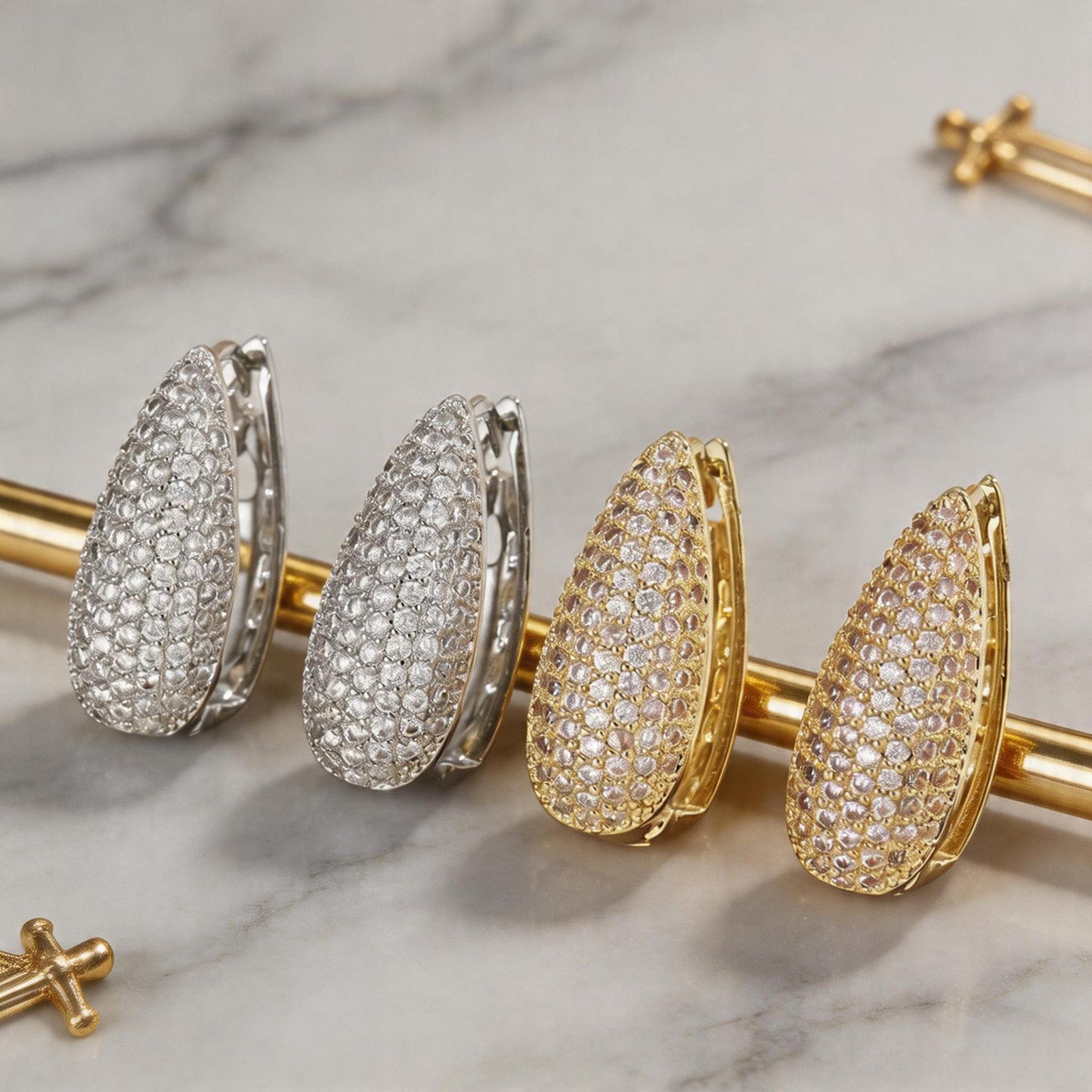 Water Drop Zircon Light Luxury High-grade Fashion Temperament Ear Buckle