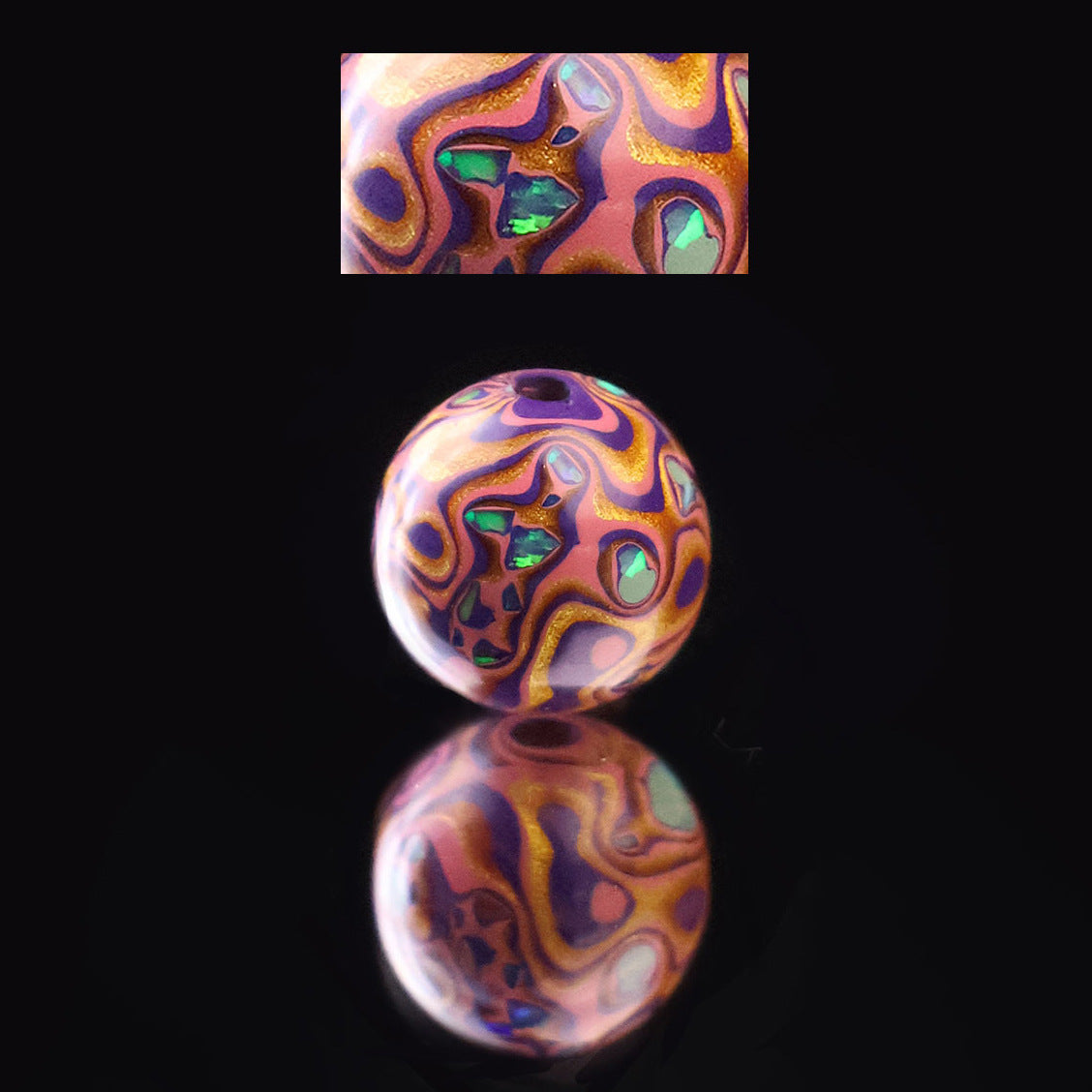 Paint Beads Opal Loose Wooden Beaded Rosewood Embryo Single Bracelets