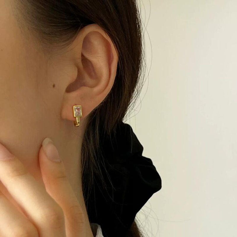 Studded With Zircon Female U-shaped Clip Korean Rings