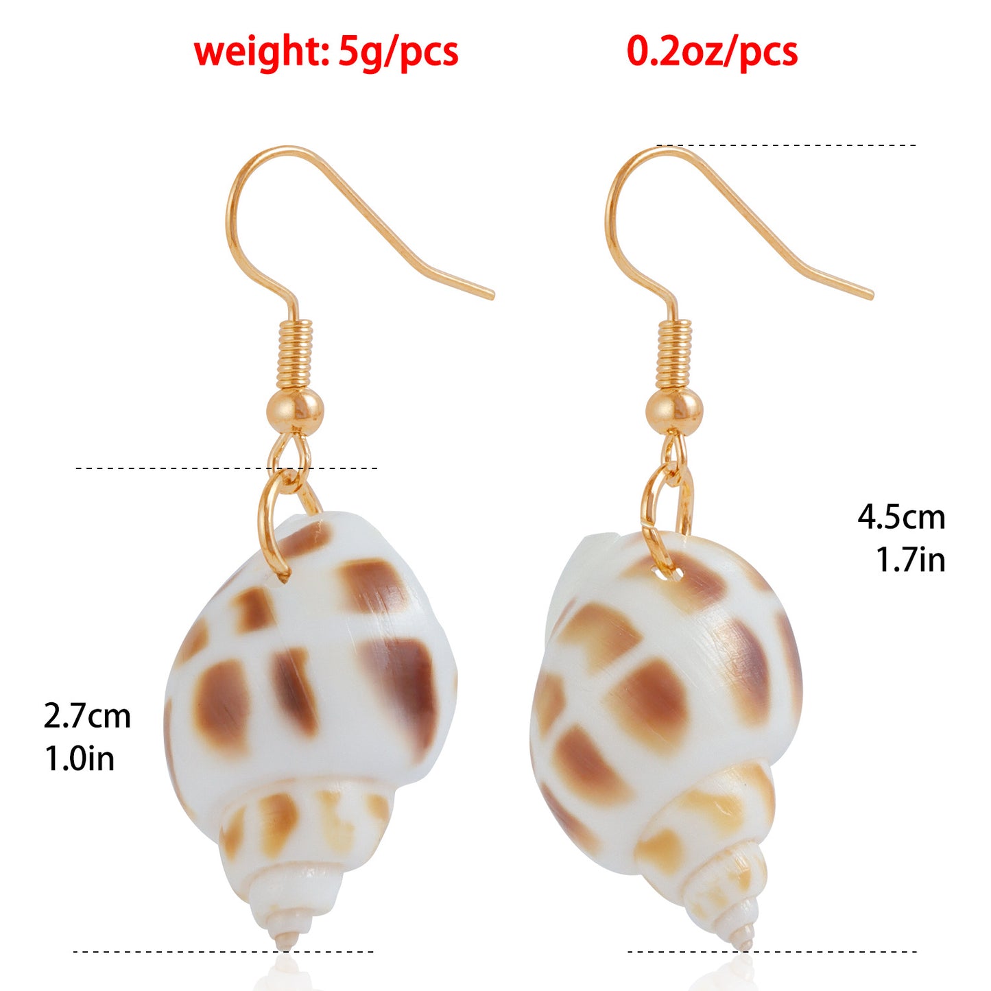 Women's Retro Style Sexy Conch Simple Fashion Earrings