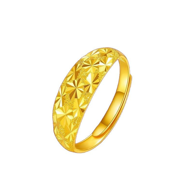 Vietnam Placer Gold Open Fire No Color Ring