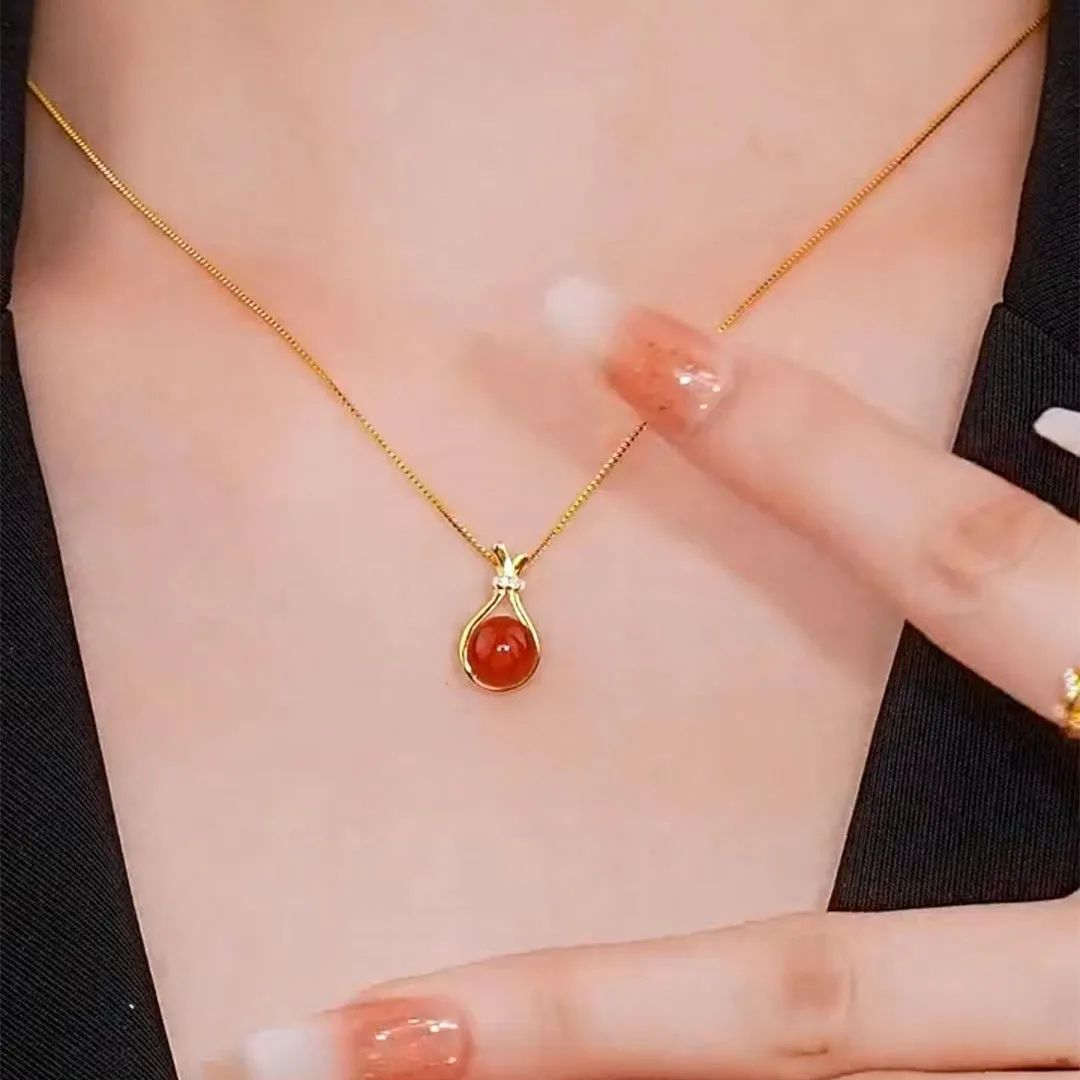 Women's Agate Light Luxury Fashion Clavicle Chain Necklaces