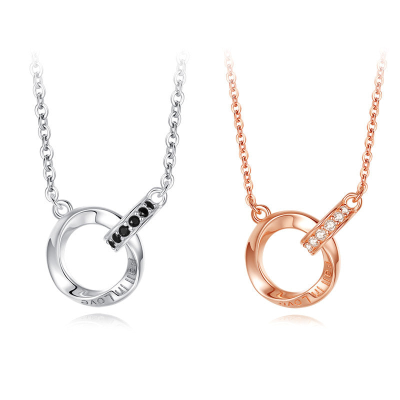 Women's & Men's Couple Long-distance Love Commemorative Gift Trendy Necklaces