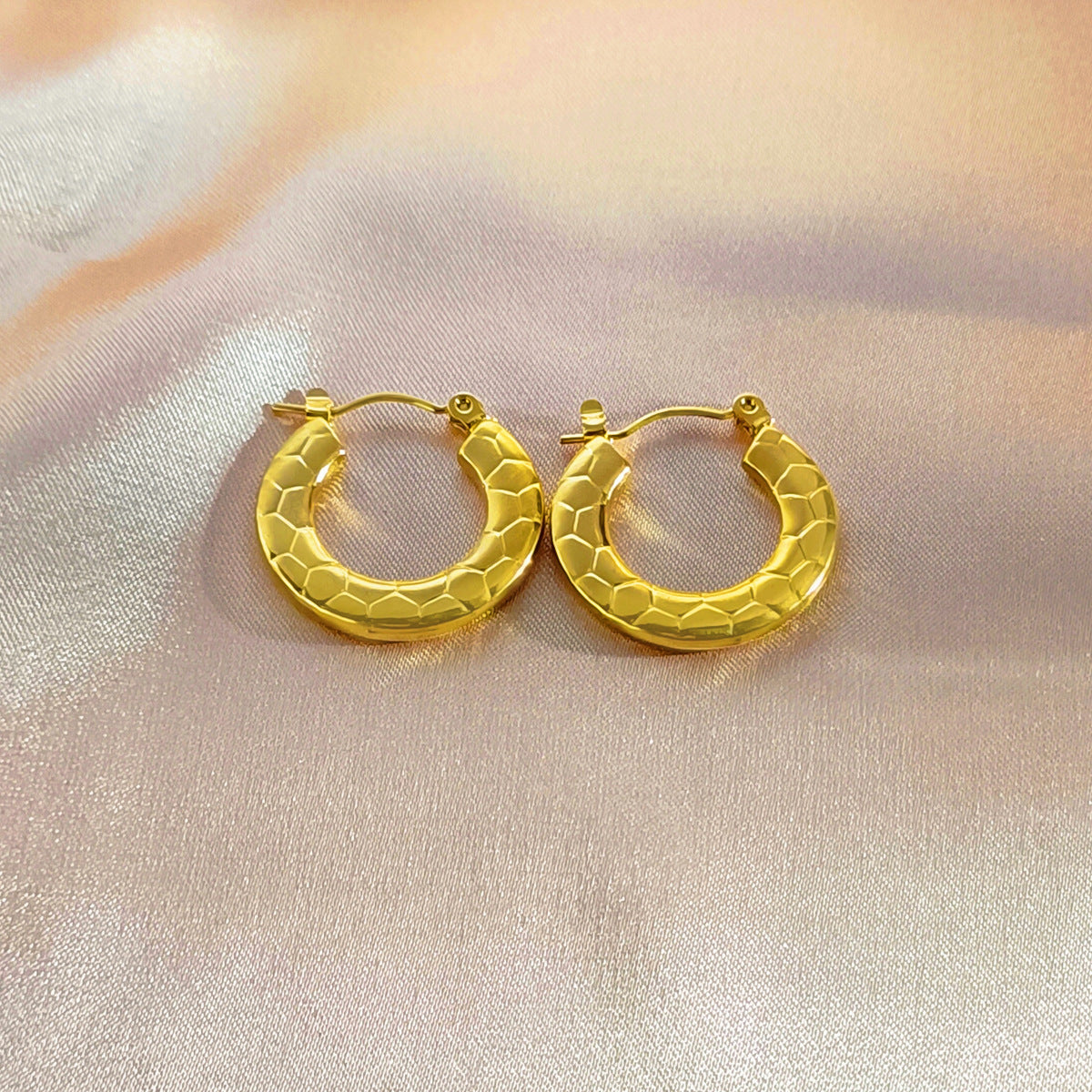 Stainless Steel Hydraulic Craft Ear Clip Earrings