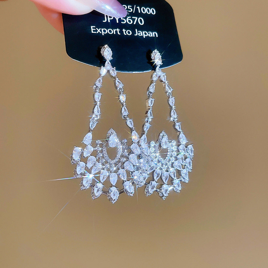 Women's Geometric Flowers Ear Light Luxury Minority Fashion Necklaces