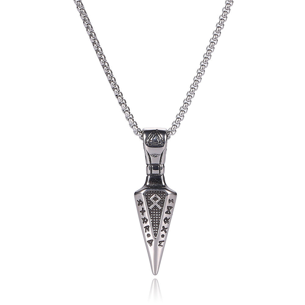Men's Stainless Steel Boxing Physical Picture Domineering Necklace