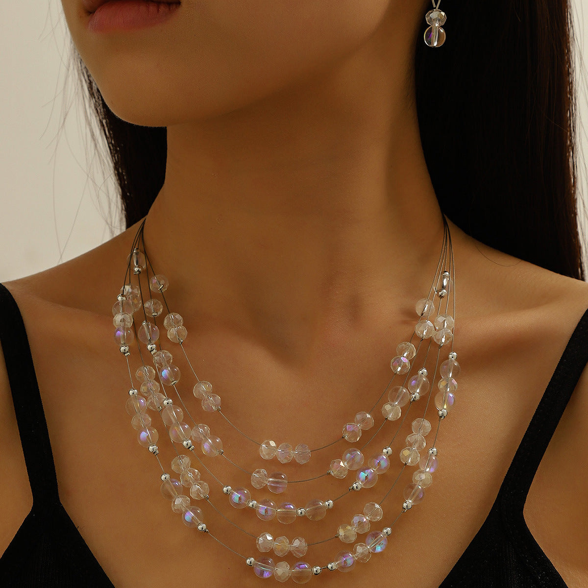 Colorful Beaded Turquoise Fashion Elegant High-grade Jewelry Set